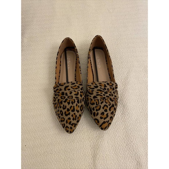 Women's REFRESH brown & black leopard shilla-06 loafers Sz 8.5 NEW IN BOX - Picture 4 of 4